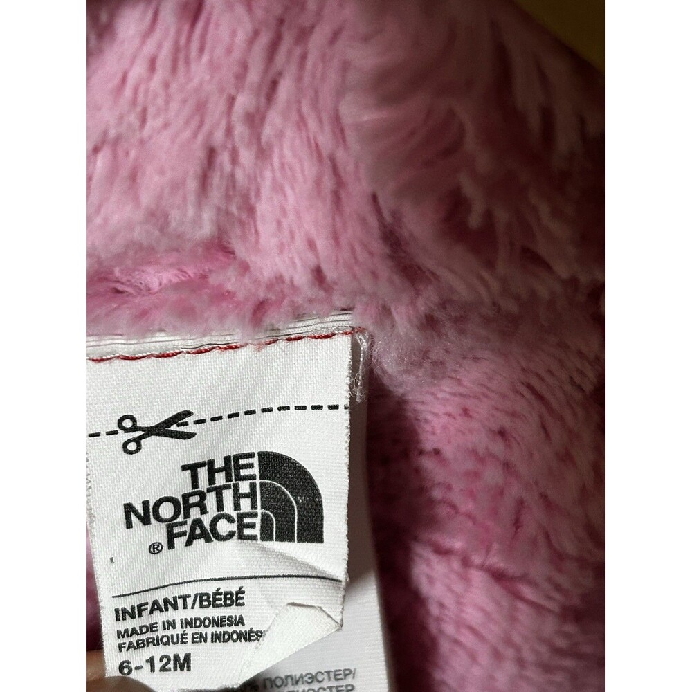 The North Face Reversible Plush Sherpa Hooded Jacket Size 6-12 mo Coat Pink - Picture 7 of 9